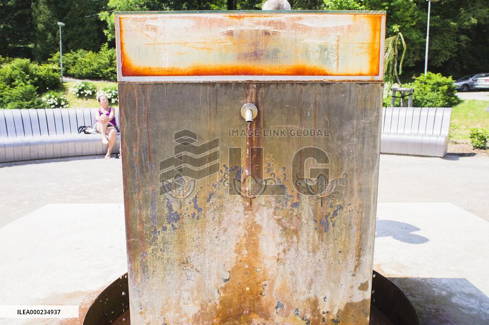 Mineral spring Novy Jubilejni in Luhacovice Spa