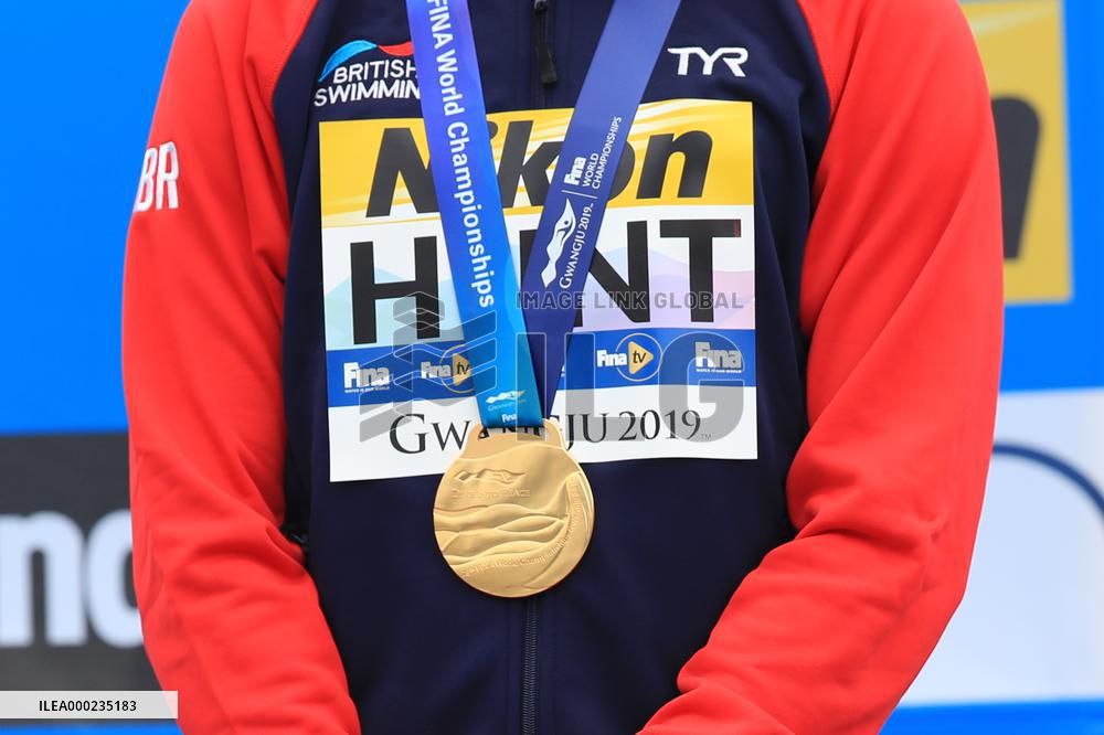 Gary HUNT, skokan do vody,medaile,detail,zlato