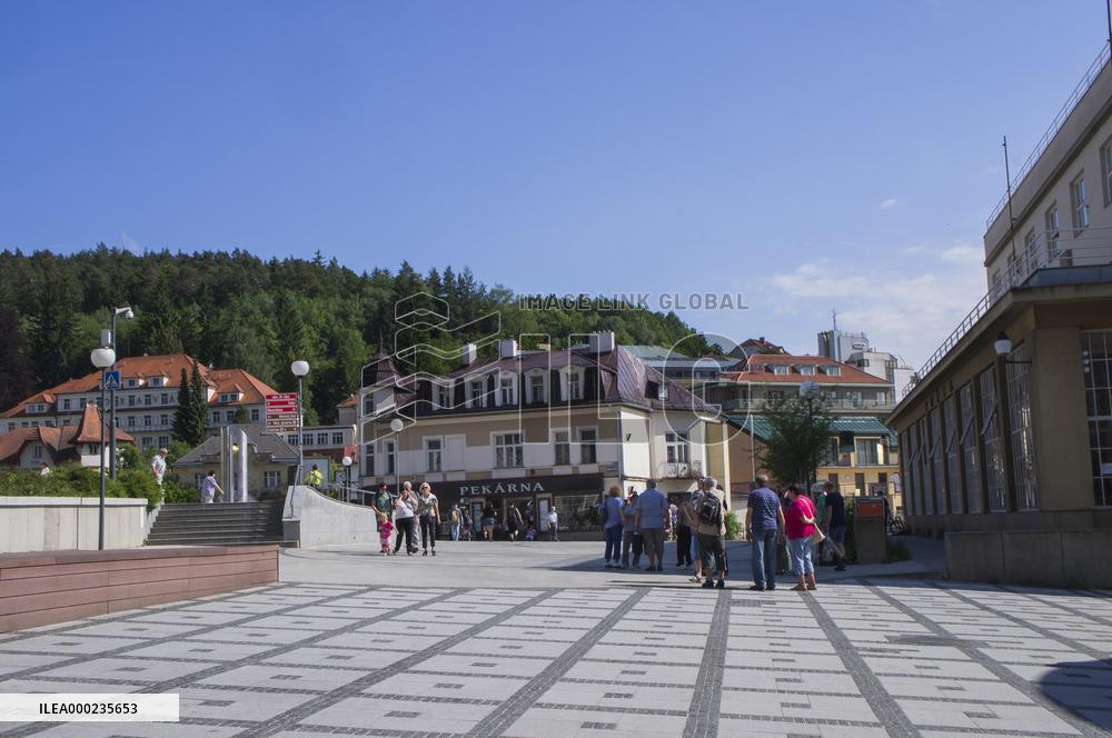 Post office, Dr. Veseleho street, Luhacovice Spa