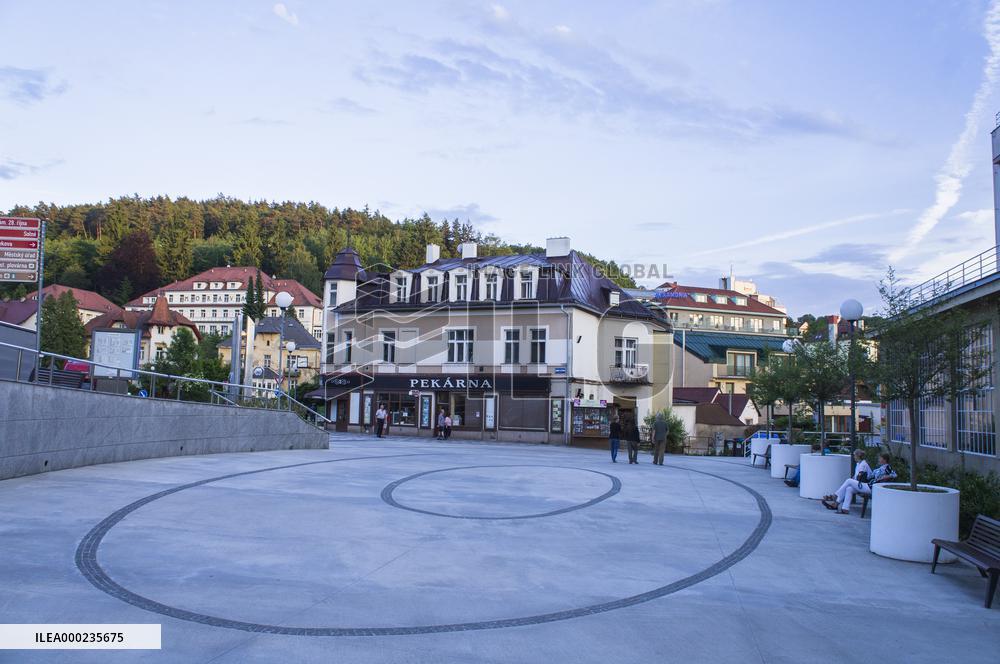 Post office, Dr. Veseleho street, Luhacovice Spa