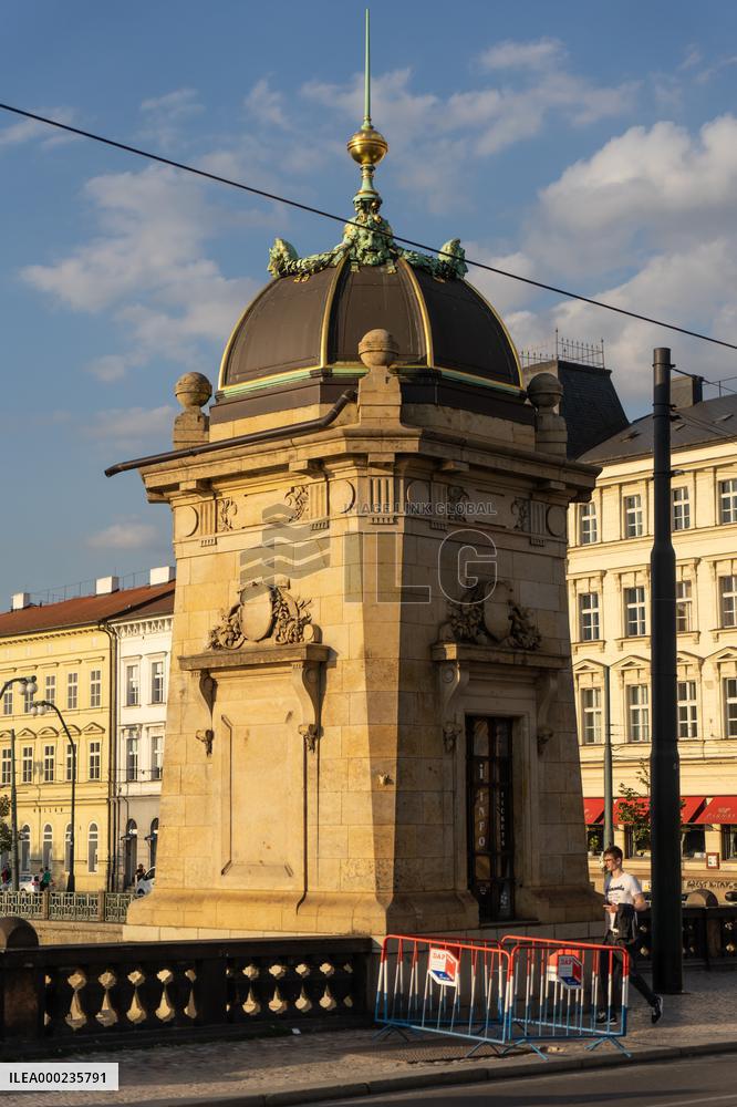 The Bridge of Legions, Prague, detail