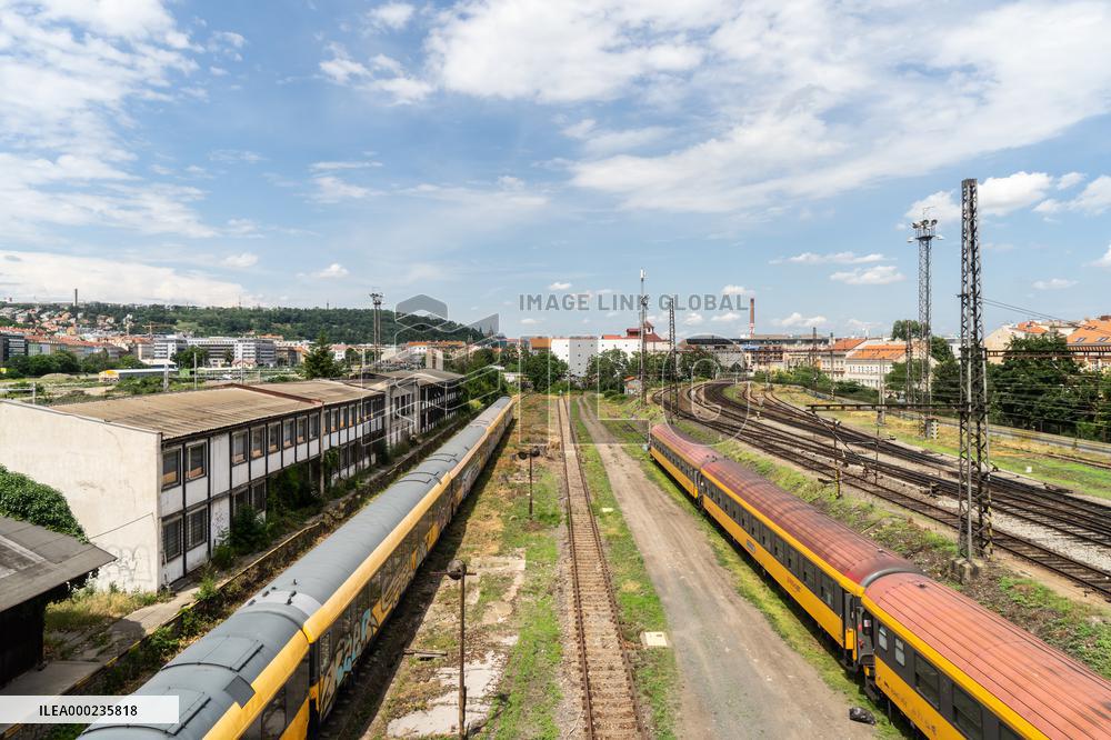 area of the former freight railway station Smichov, development, construction, preparation, district, reconstruction