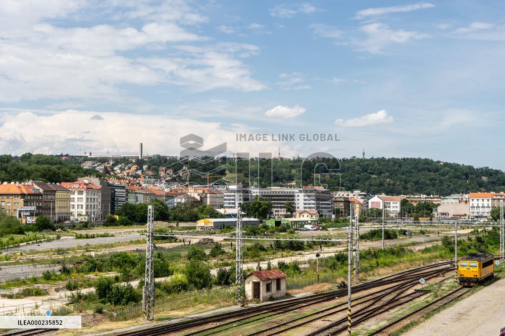 area of the former freight railway station Smichov, development, construction, preparation, district, reconstruction