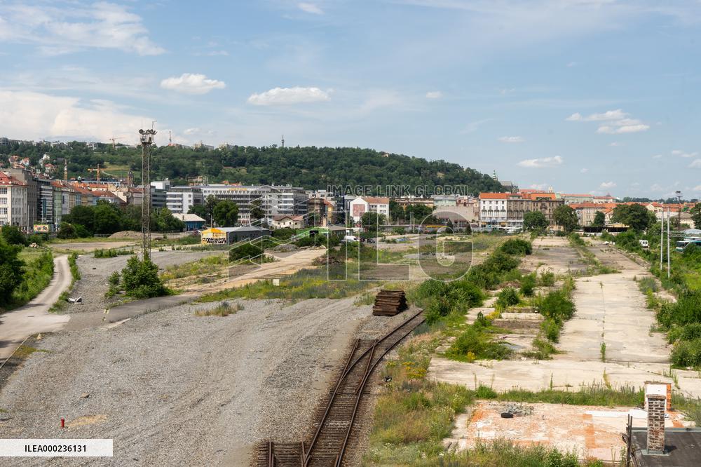 area of the former freight railway station Smichov, development, construction, preparation, district, reconstruction