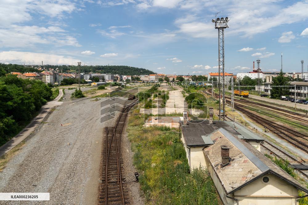area of the former freight railway station Smichov, development, construction, preparation, district, reconstruction