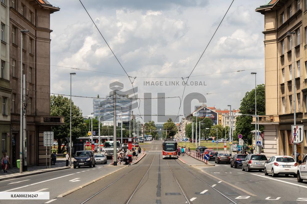 The Victory square in Dejvice district, Prague