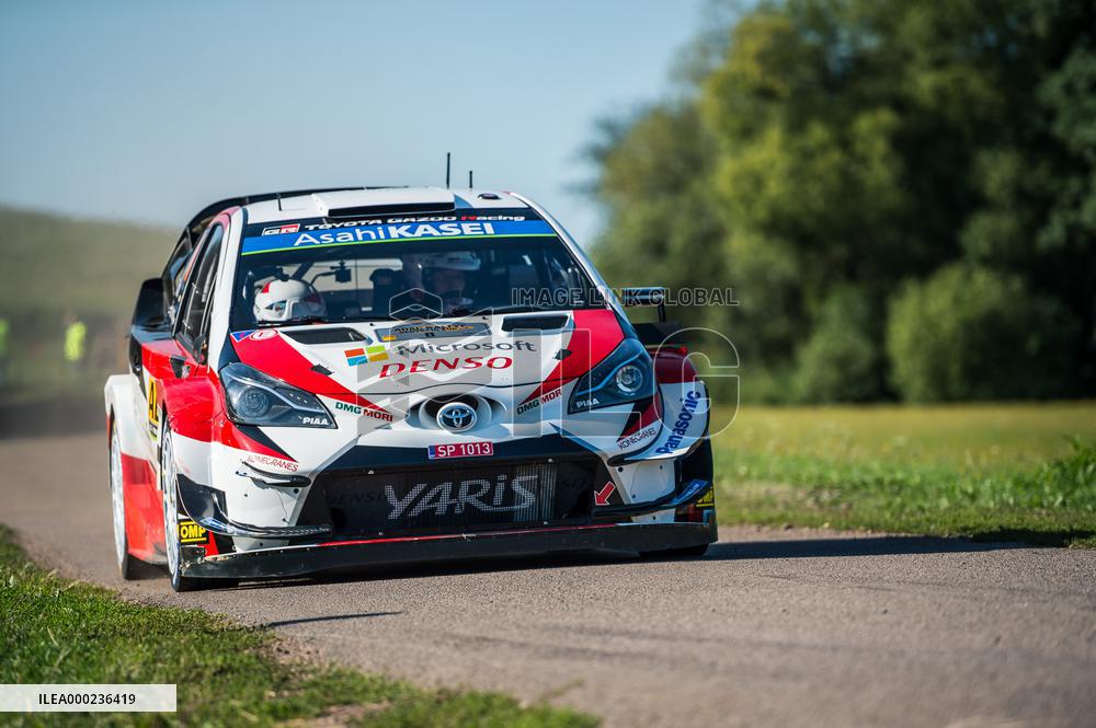 Tanak Ott, Jarveoja Martin, Toyota Yaris WRC, WRC, ADAC Rallye Deutschland 2019, Rally of Germany