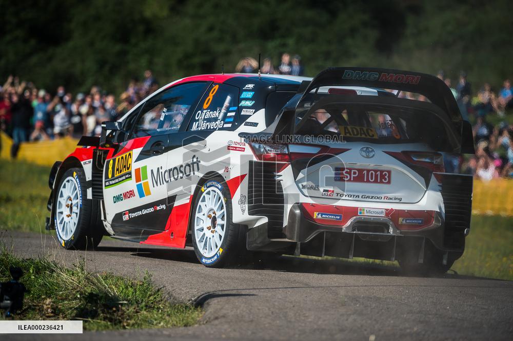 Tanak Ott, Jarveoja Martin, Toyota Yaris WRC, WRC, ADAC Rallye Deutschland 2019, Rally of Germany