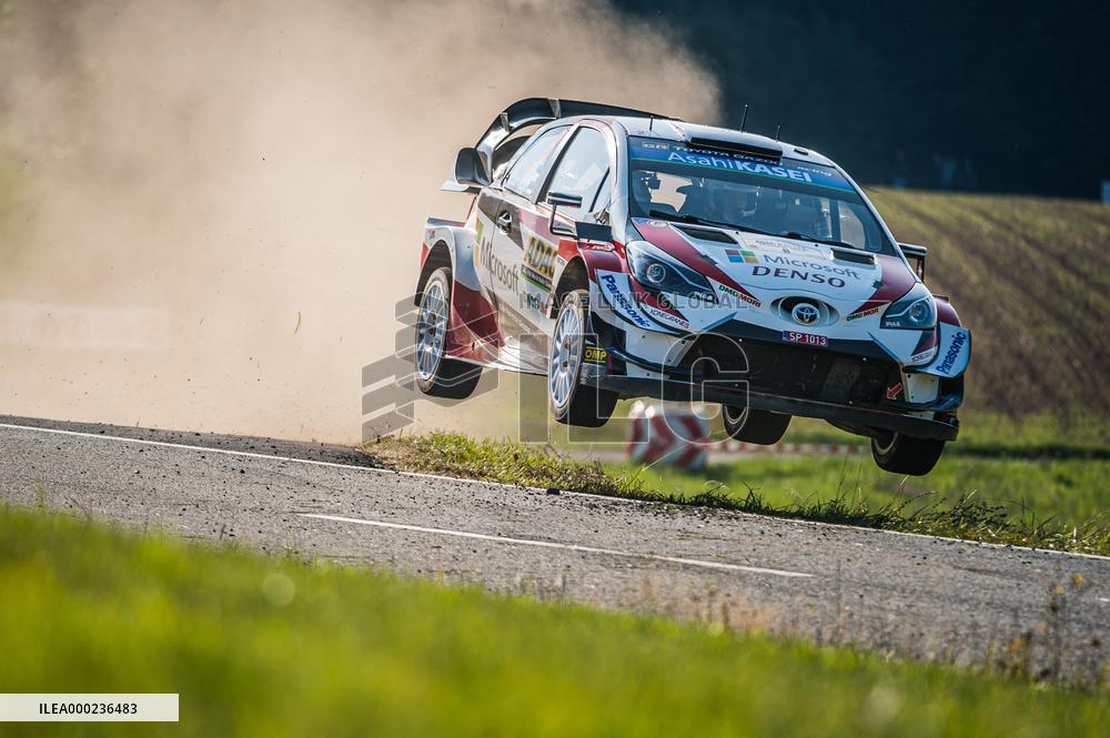 Tanak Ott, Jarveoja Martin, Toyota Yaris WRC, WRC, ADAC Rallye Deutschland 2019, Rally of Germany