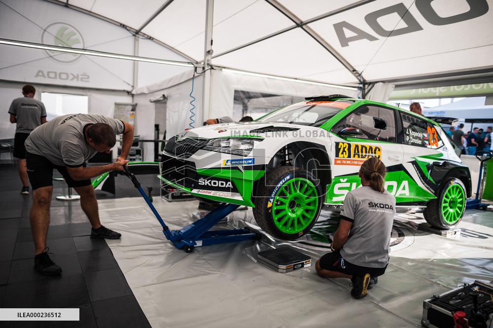 Jan Kopecky, Pavel Dresler, SKODA Fabia R5 evo, WRC, WRC2, ADAC Rallye Deutschland 2019, Rally of Germany
