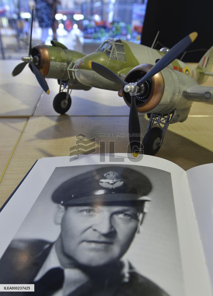 plaque commemorating former Czech RAF pilot Bedrich Kruzik was unveiled in Trebic