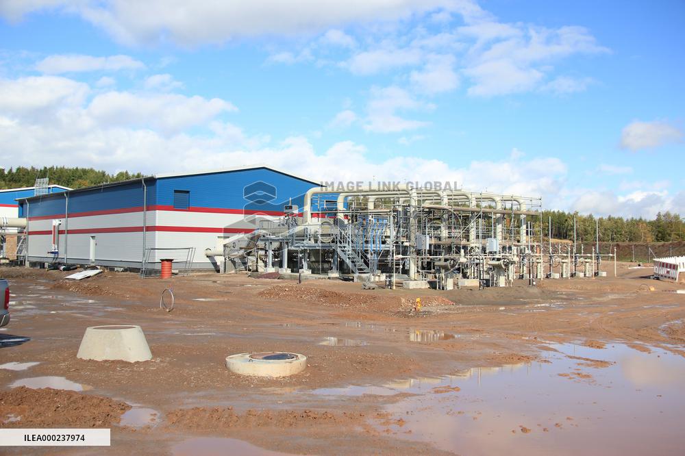 The Eugal pipeline building site