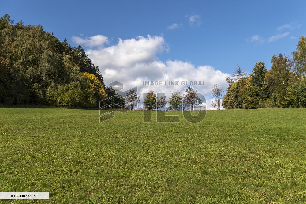 a territory for planned Hradecek Resort project near Havel's countryside house in Hradecek