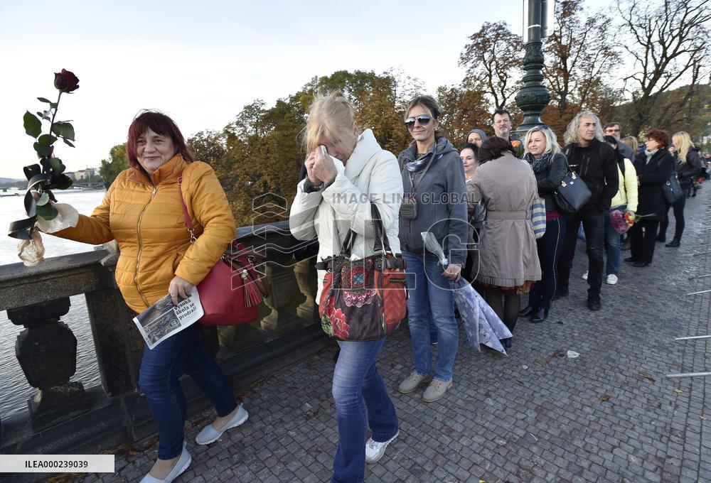 public ceremony to pay last respects to Karel Gott, Zofin Palace