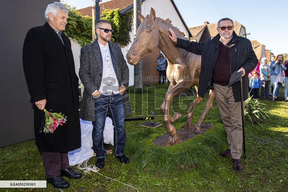 A bronze statue of the Peruan race horse, Petr Novak, Zdenek Matysik, Vaclav Bruna