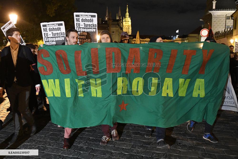 Kurds Protest Prague