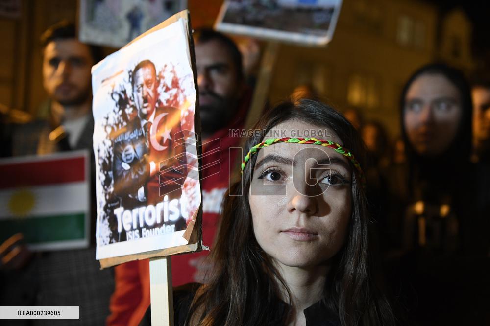 Kurds Protest Prague