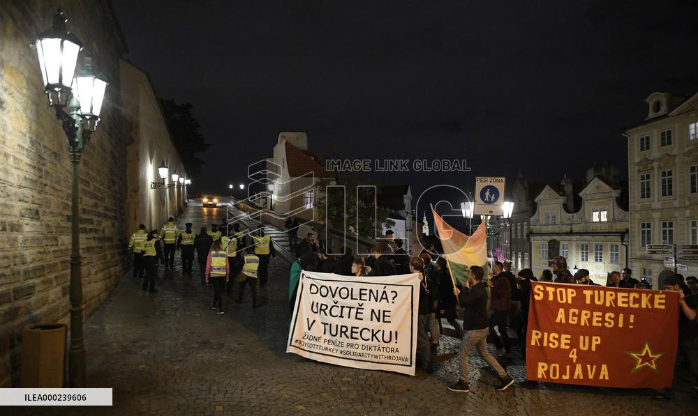 Kurds Protest Prague