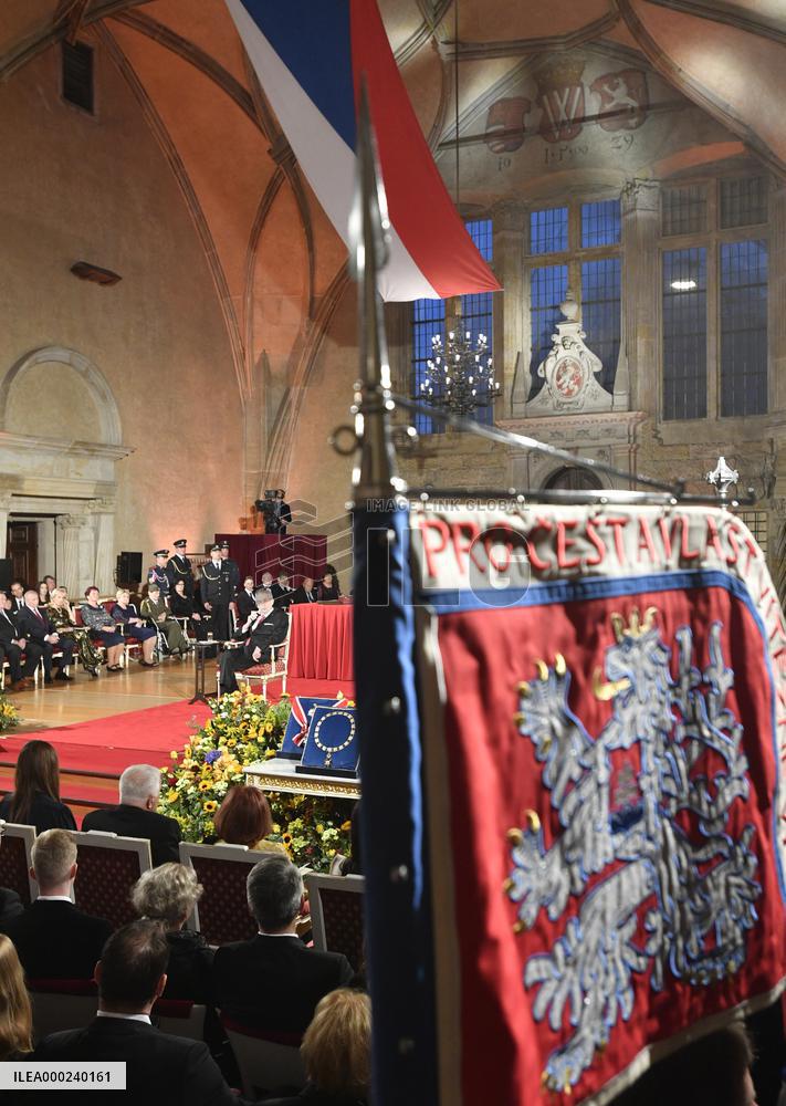 Milos Zeman, Prague Castleｴs Vladislav Hall