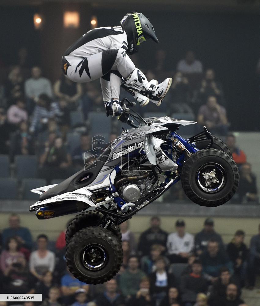 freestyle motocross rider, all-terrain vehicle, ATV, quad