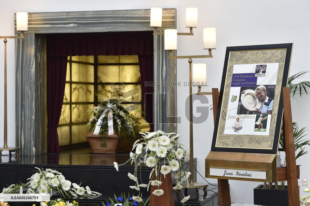 funeral of former Czech tennis player Jana Novotna