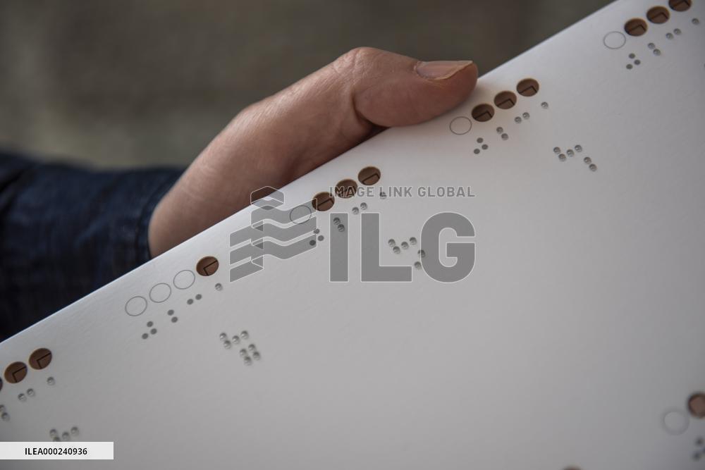 Elecciones a Cortes Generales, Congreso,Senado, Election instructions for blind people in Braille, November 2019, Spanish general election,