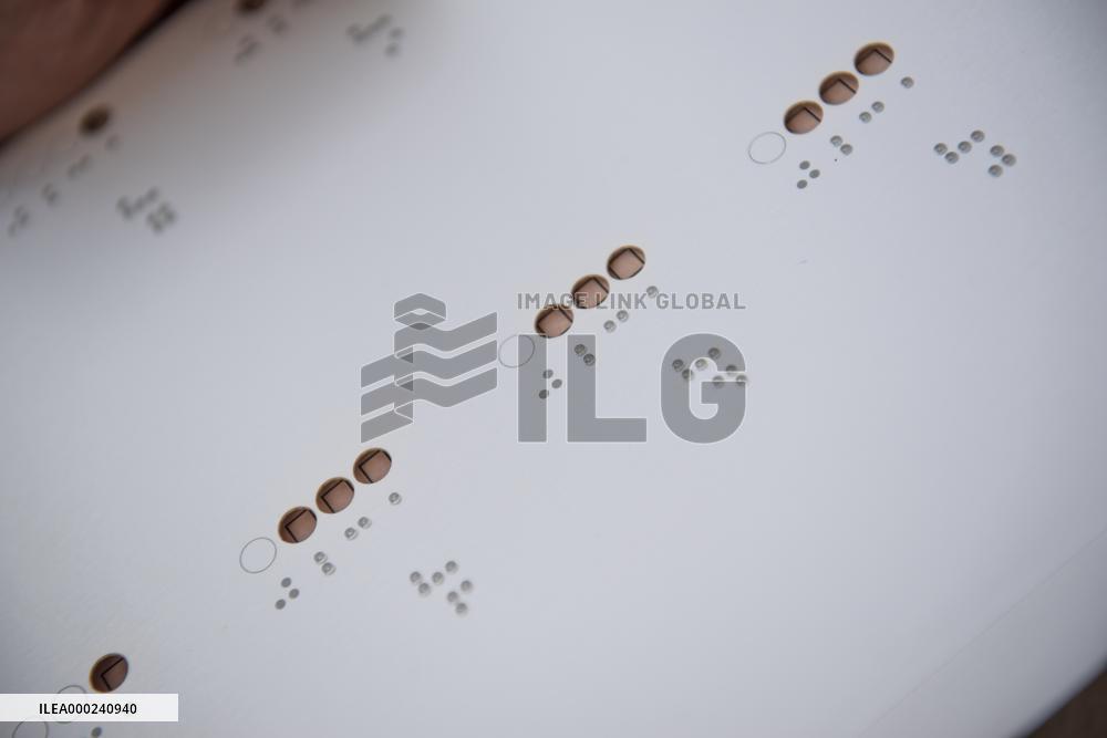 Elecciones a Cortes Generales, Congreso,Senado, Election instructions for blind people in Braille, November 2019, Spanish general election,