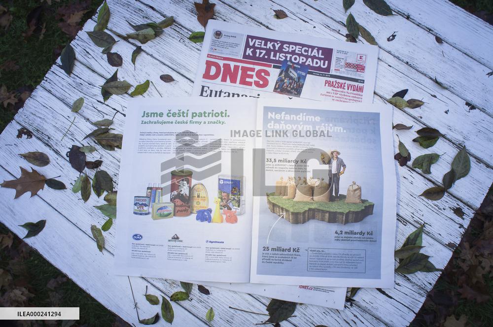 Czech newspaper Mlada fronta Dnes (MfD) advertising insert brochure TRUE ABOUT AGROFERT
