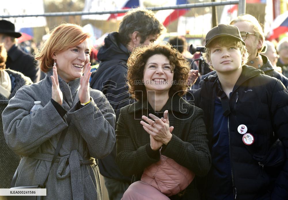 demonstration for Justice Minister Marie Benesova's resignation and against PM Andrej Babis in Prague's Letna plain