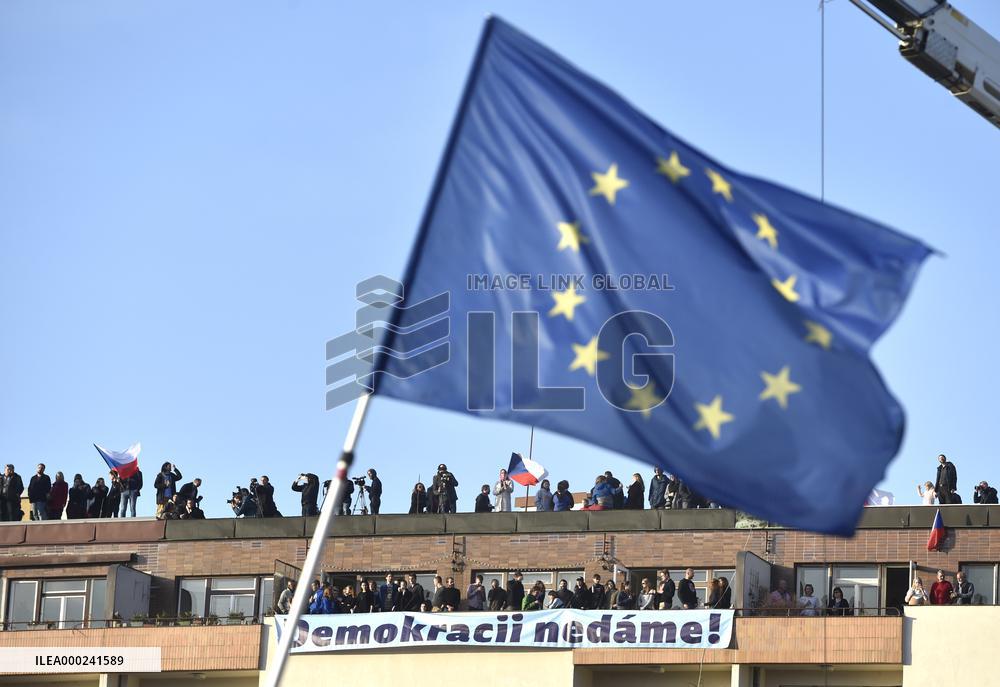 demonstration for Justice Minister Marie Benesova's resignation and against PM Andrej Babis in Prague's Letna plain