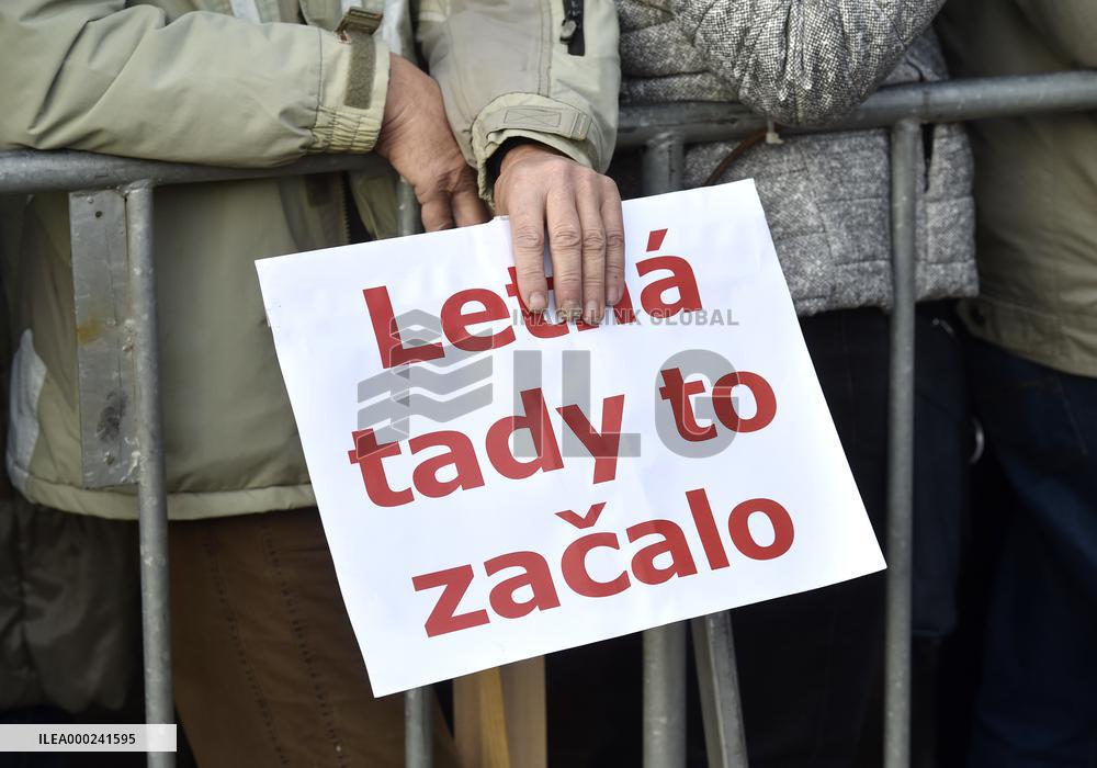 demonstration for Justice Minister Marie Benesova's resignation and against PM Andrej Babis in Prague's Letna plain