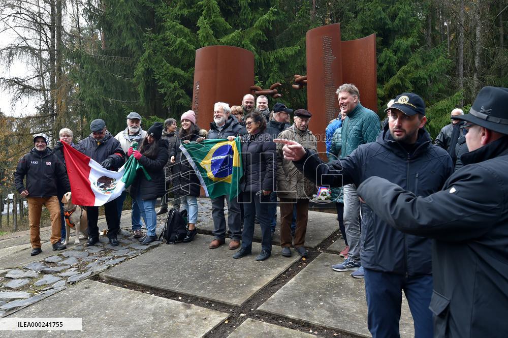 memorial to the people who died on attempting to cross the border under the communist regime at Svaty Kriz border crossing