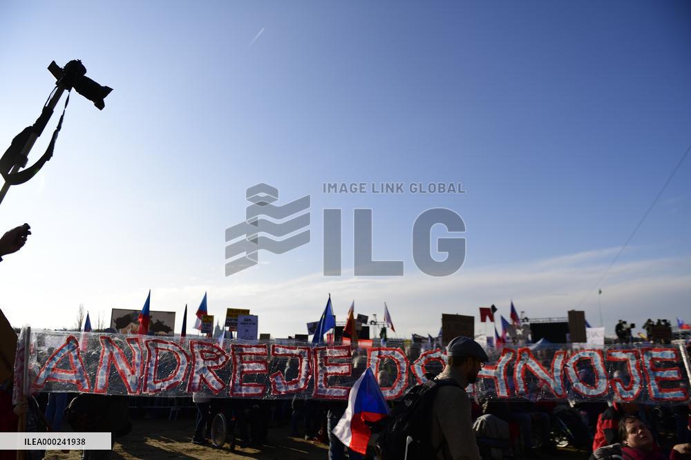 demonstration for Justice Minister Marie Benesova's resignation and against PM Andrej Babis in Prague's Letna plain