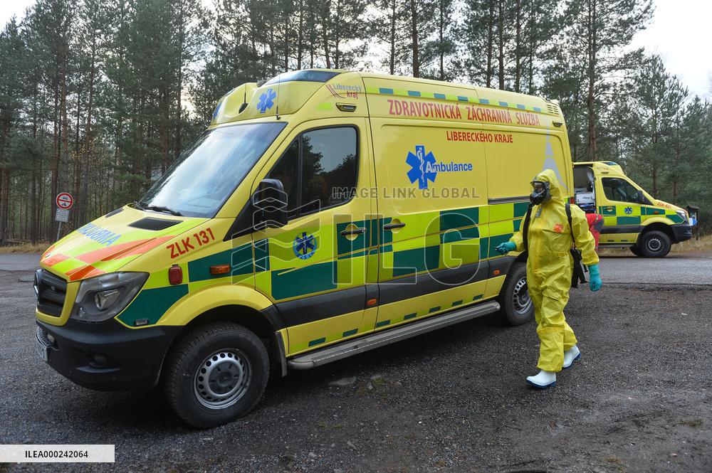 explosion in waste management firm, zachranna sluzba