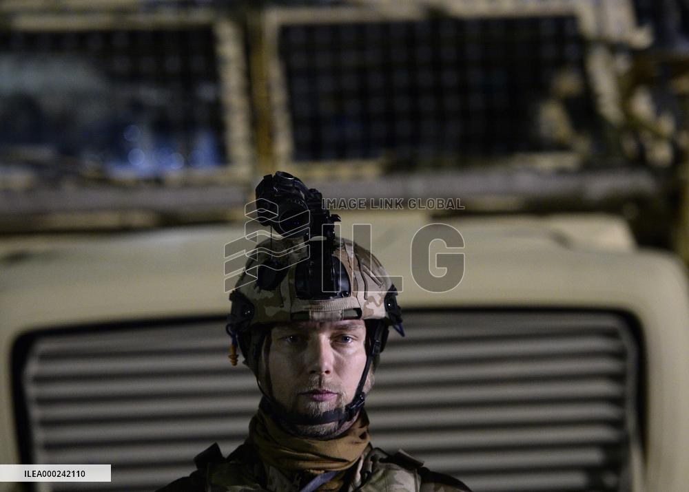 Bagram allied base, soldier, Mine-Resistant Ambush Protected (MRAP), military light tactical vehicle