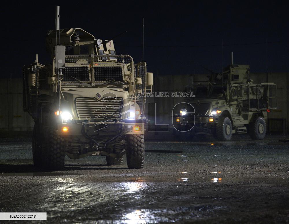 Bagram allied base, Mine-Resistant Ambush Protected (MRAP), military light tactical vehicle