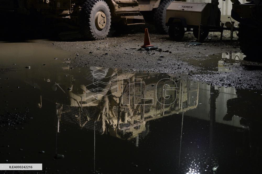Bagram allied base, Mine-Resistant Ambush Protected (MRAP), military light tactical vehicle