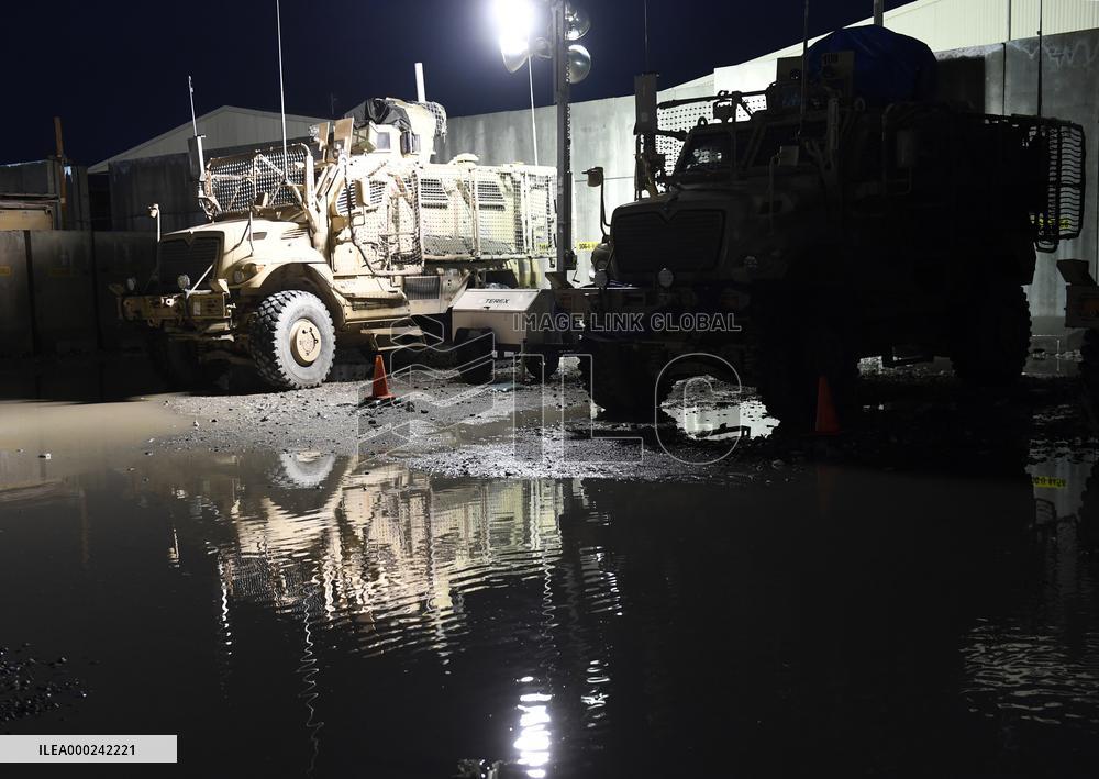 Bagram allied base, Mine-Resistant Ambush Protected (MRAP), military light tactical vehicle