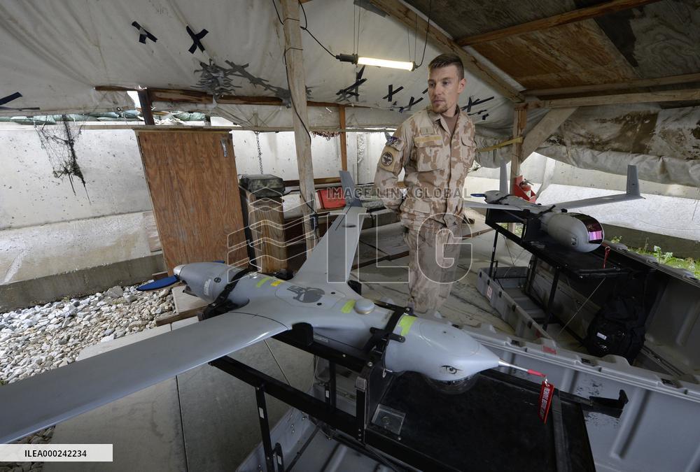 Bagram allied base, soldiers, Czech Scan Eagle team, ScanEagle reconnaissance drones