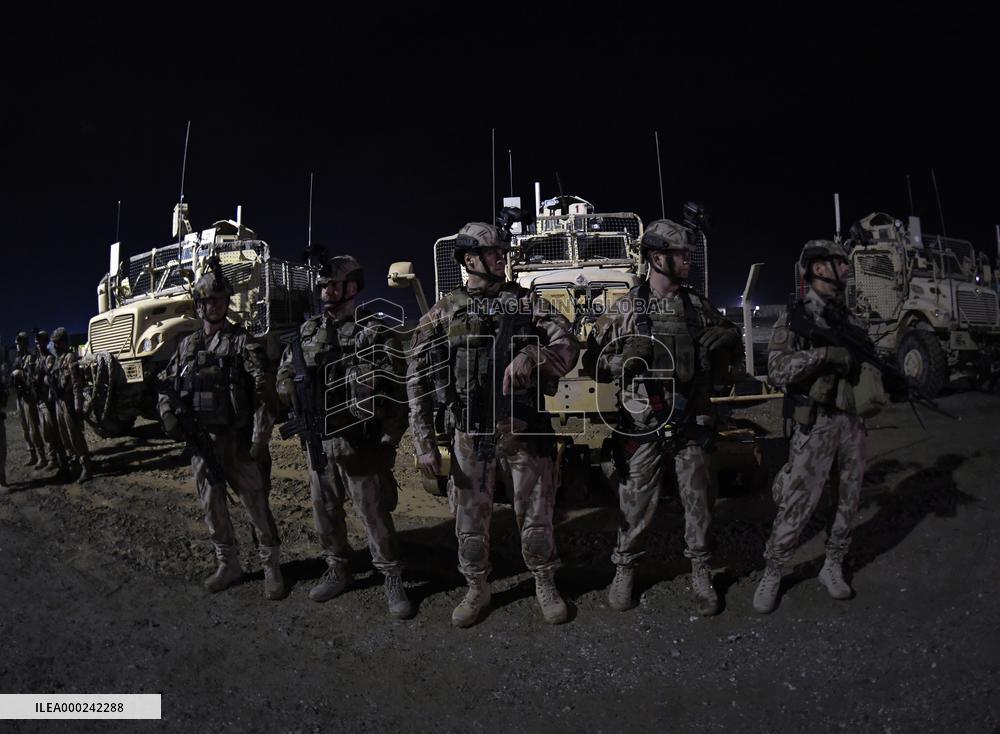 Bagram allied base, soldiers, Mine-Resistant Ambush Protected (MRAP), military light tactical vehicle