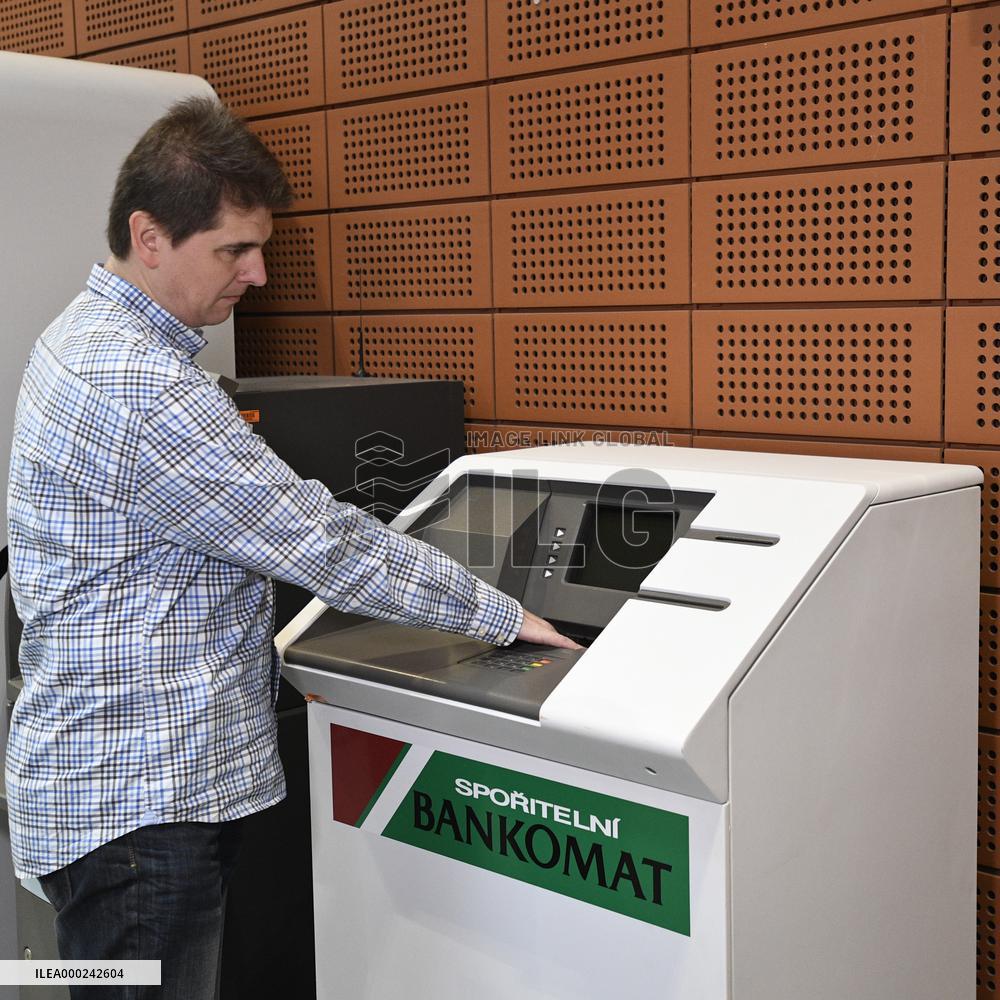 the very first ATM installed in the former Czechoslovakia