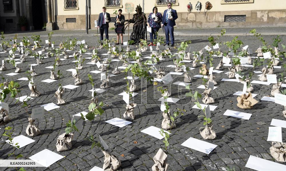 Friends of the Earth movement handed a petition for forests salvation to Czech MPs