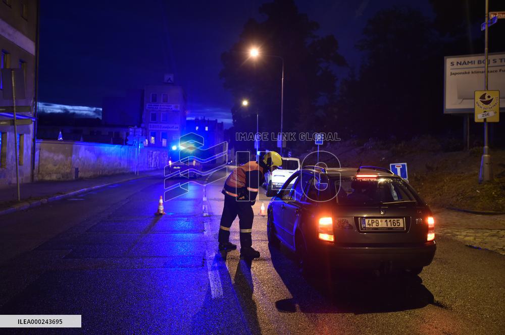 World War Two air bomb, evacuation, people, Liberec