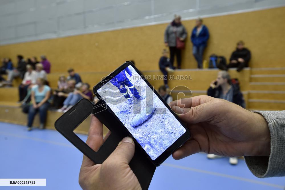 World War Two air bomb, evacuation, people, Liberec