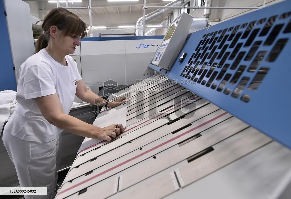 Jihlava Laundry and Cleaning Plant, ironing machine