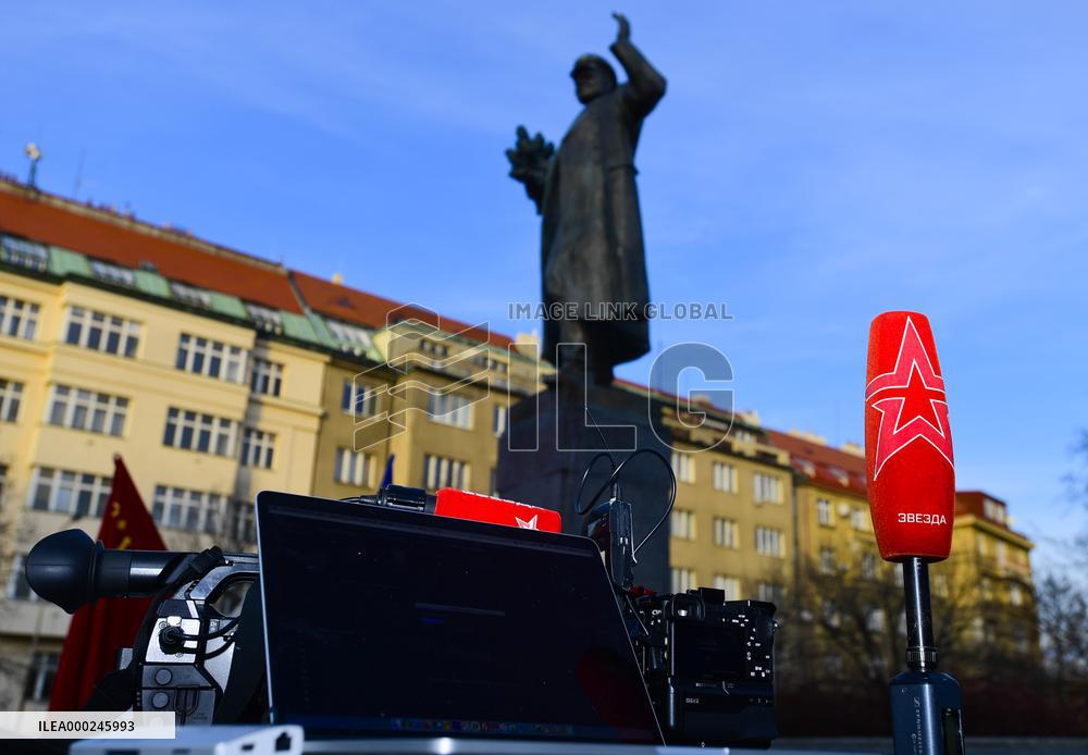 memorial of Soviet Marshal Ivan Konev, TV channel Zvezda technique