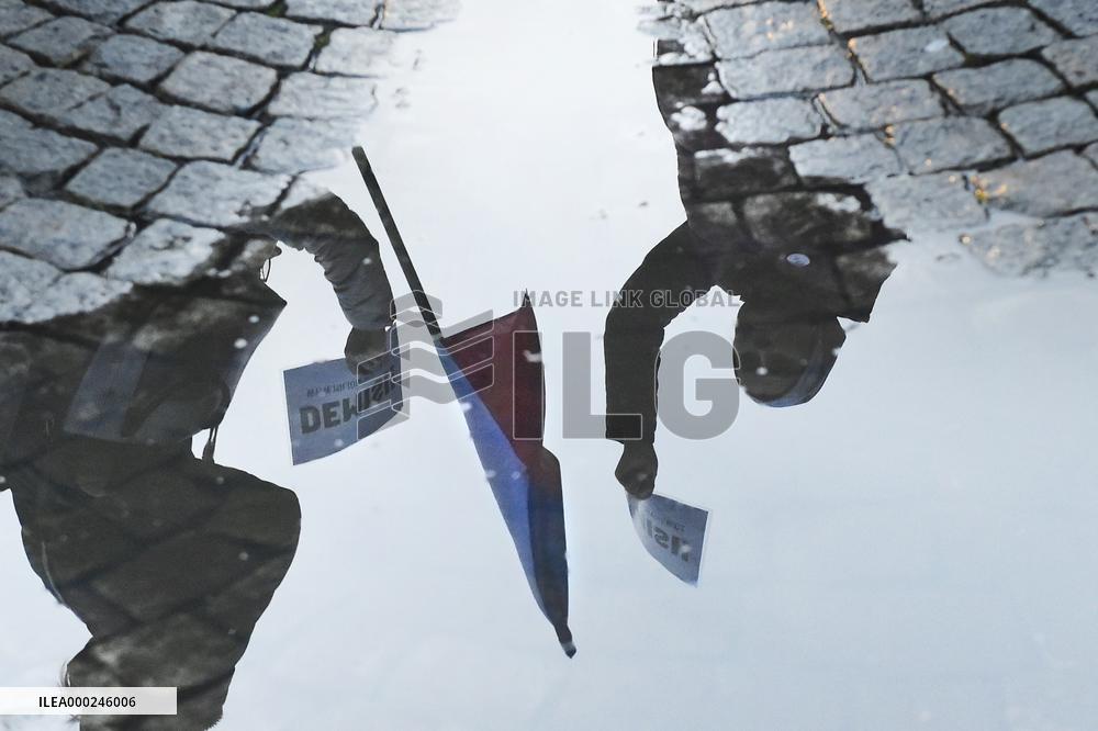 demonstration for Czech Prime Minister Andrej Babis's resignation in Domazlice