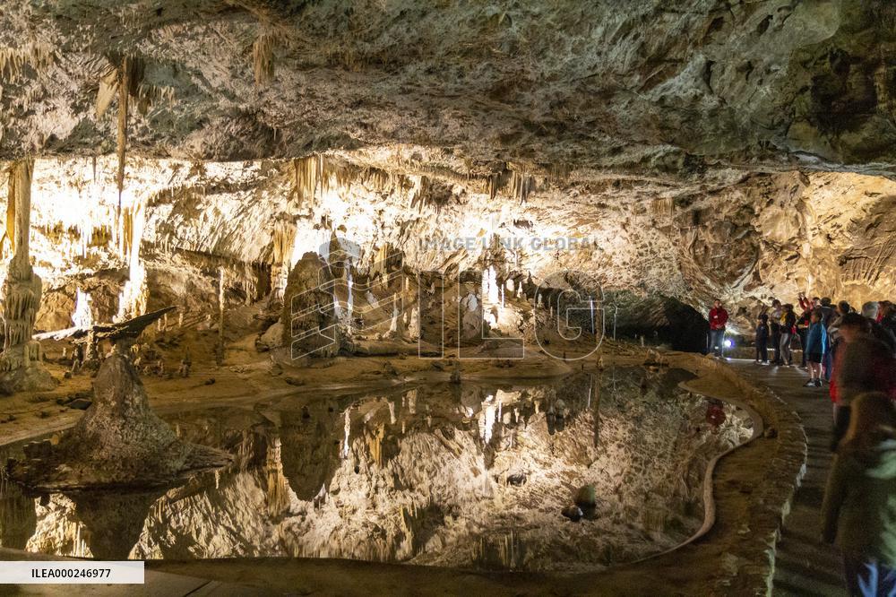 The Macocha Abyss, the Macocha Gorge, Moravian Karst, river