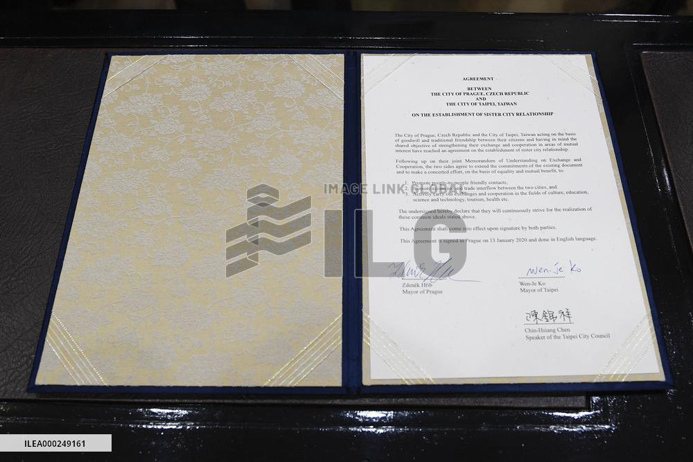agreement on economic, commercial and cultural cooperation between Prague and Taipei, City Relationship