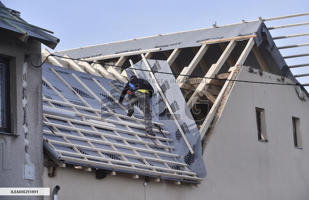 storm Ciara (Sabine), damage, repairs